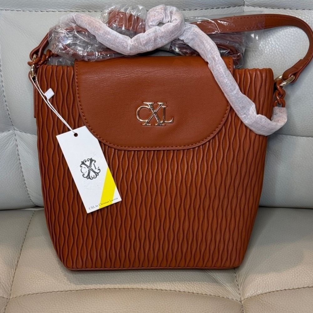 Christian Lacroix Tan Shoulder Bag
